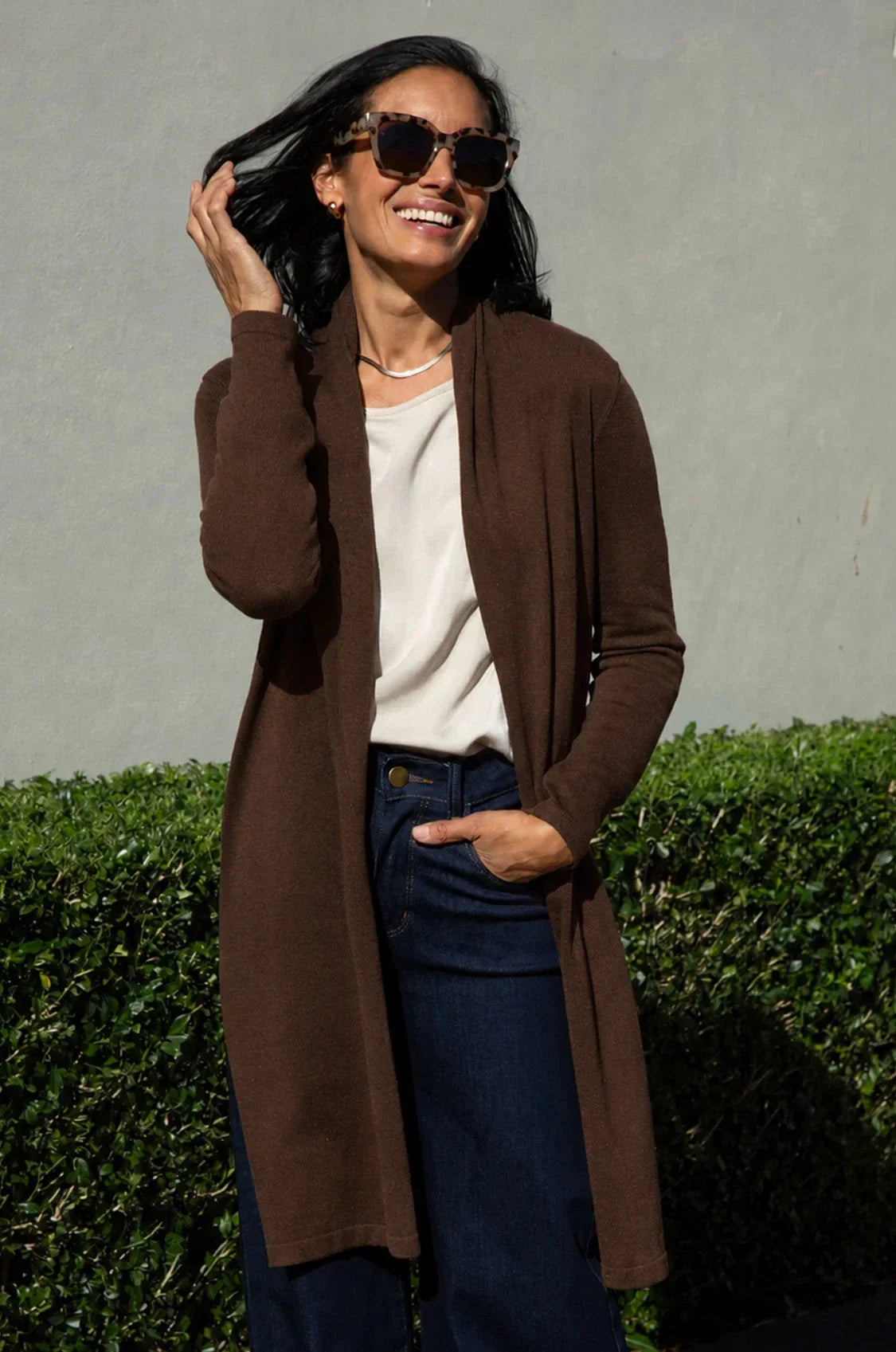 Georgia Cardigan Chocolate