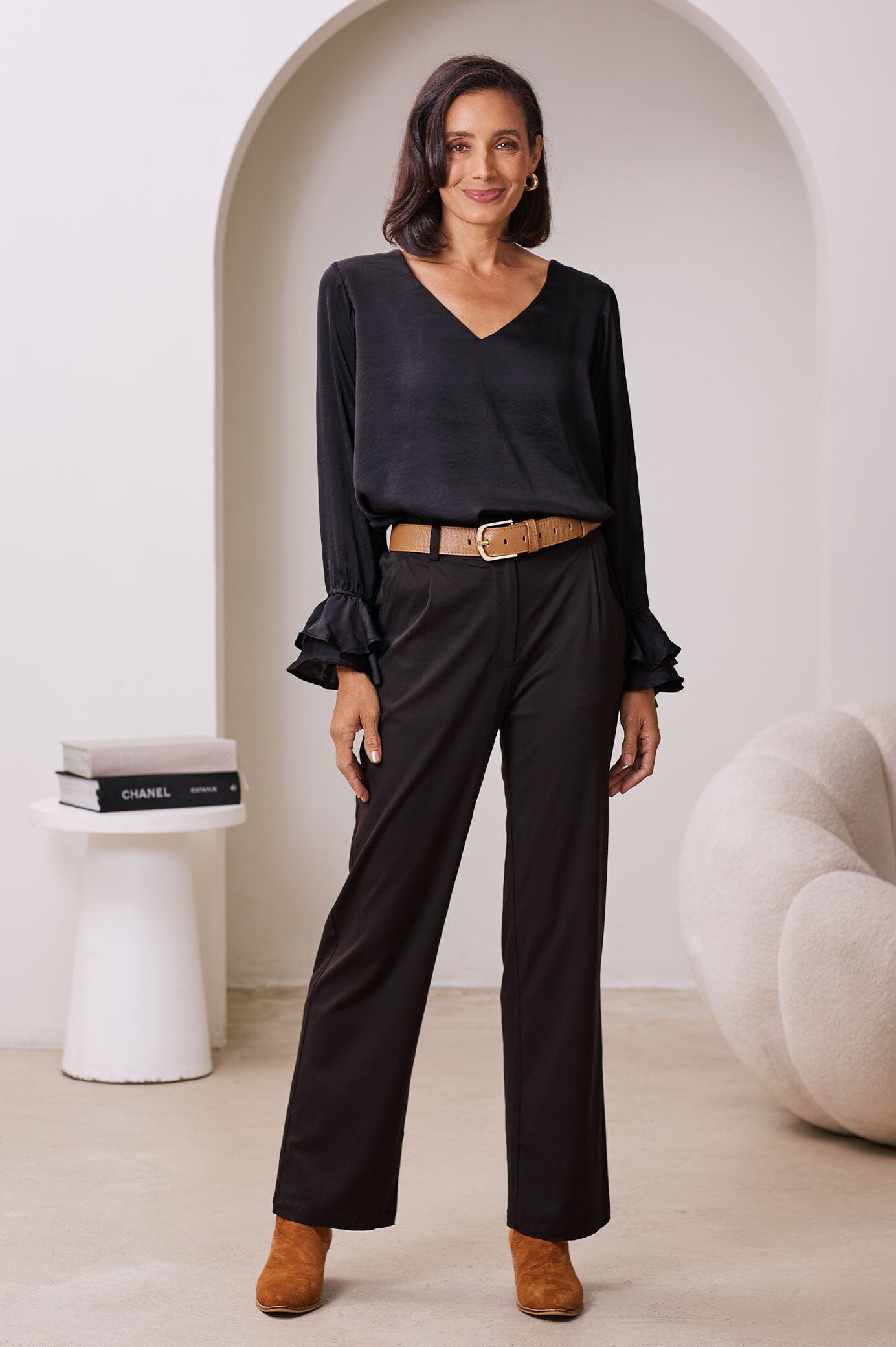 Lola Long Sleeve Top Black