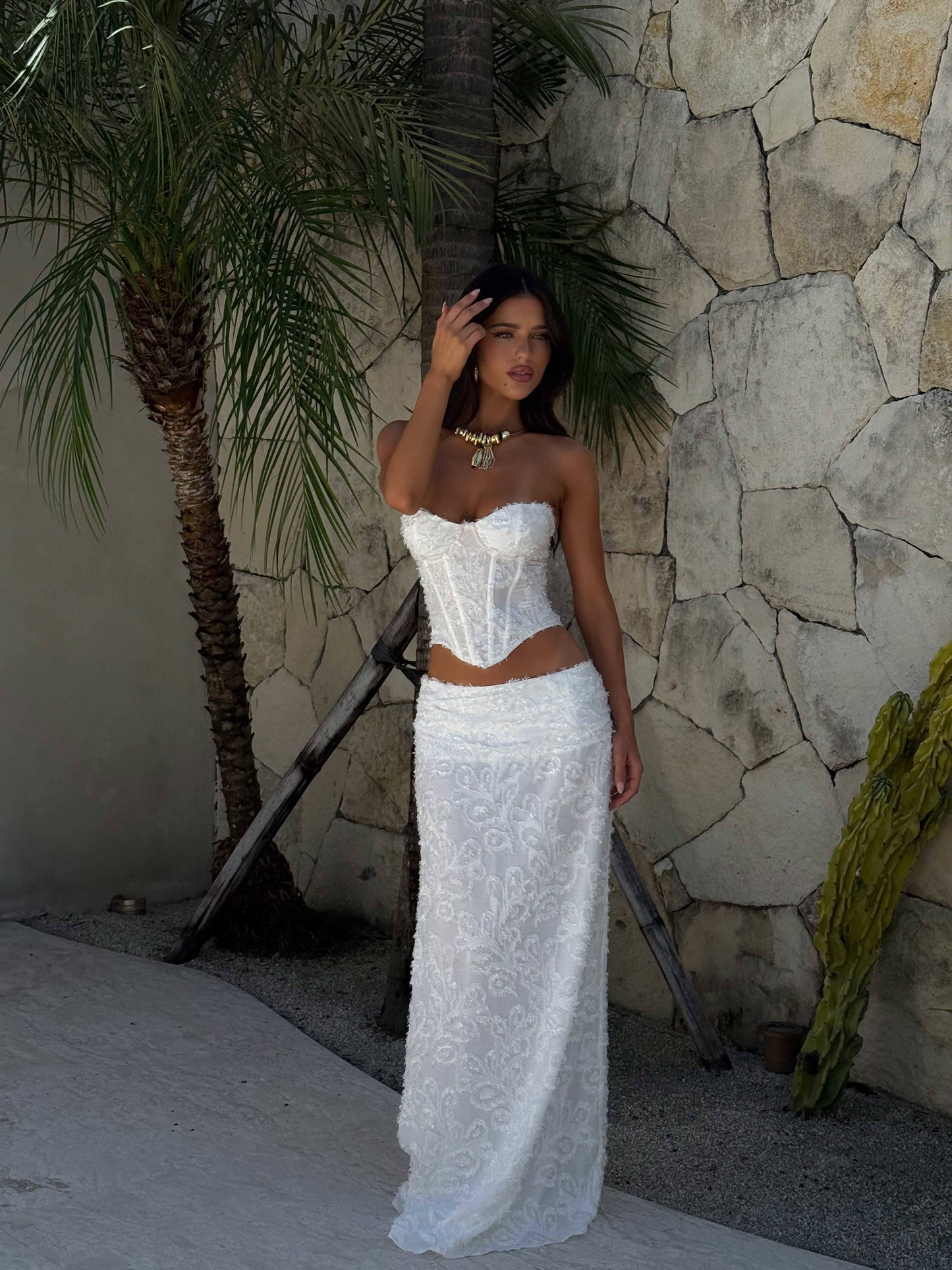 Catherine Corset Top Ivory