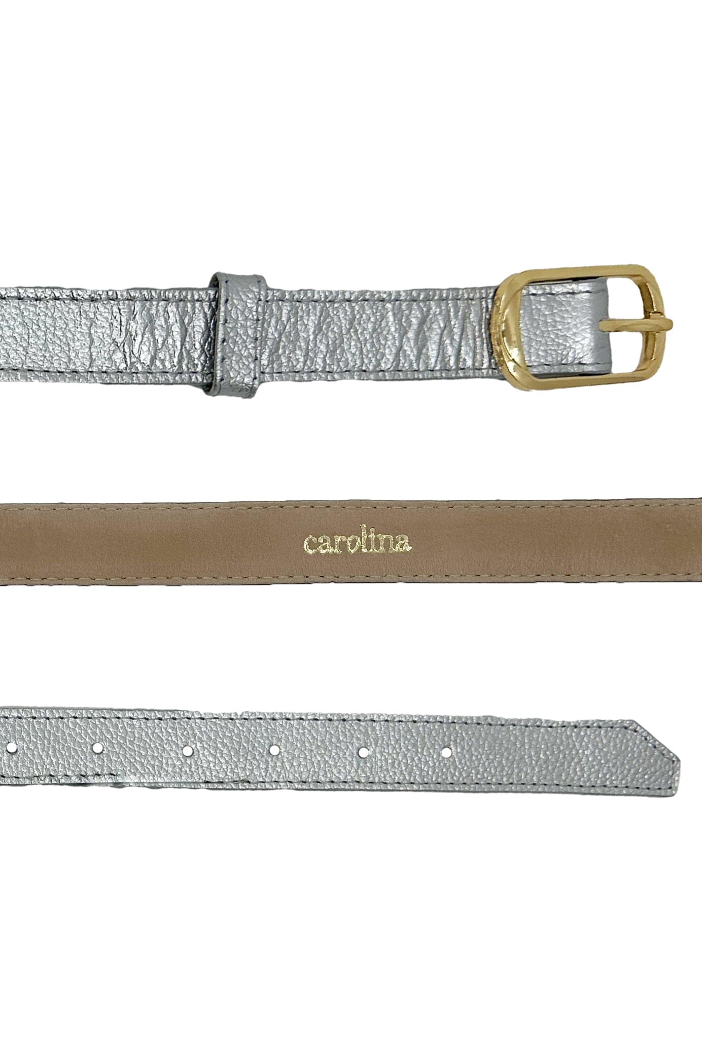 Skinny Belt Silver