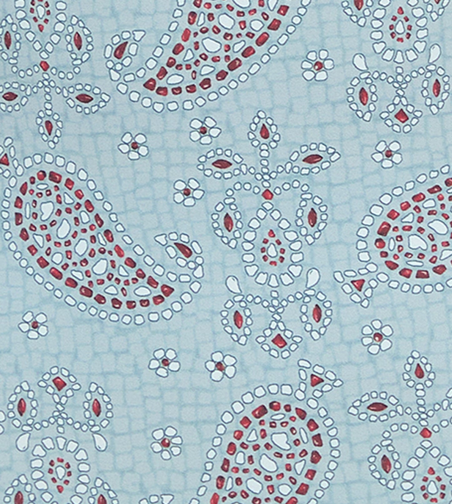 The Giana One Piece - Dusty Blue Gemstone Mosaic Scarf