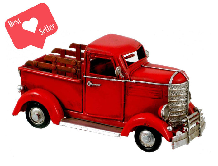 Red Metal Pick Up Truck - $22.99
