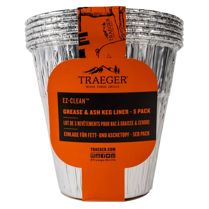 Traeger - EZ-Clean Grease & Ash Keg Liner - 5 Pack