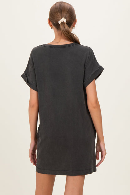 Charcoal Maternity T-Shirt Mini Dress