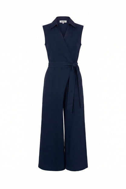 Alex Sleeveless Jumpsuit in Navy