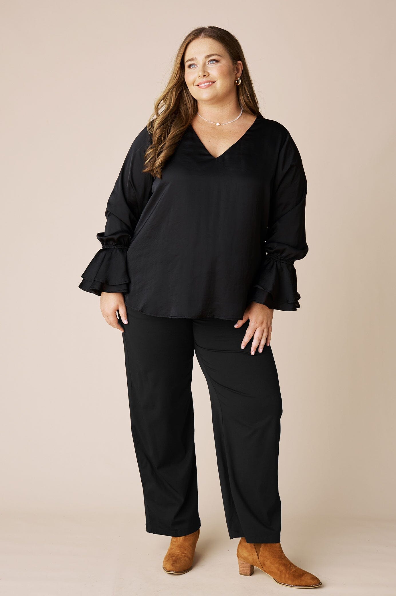 Lola Long Sleeve Top Black