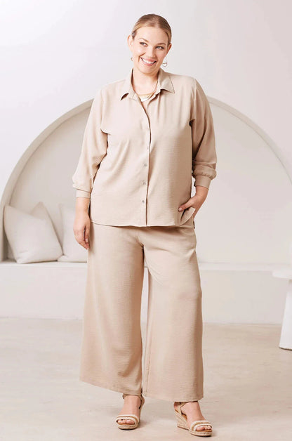 Paola Straight Leg Pants Taupe
