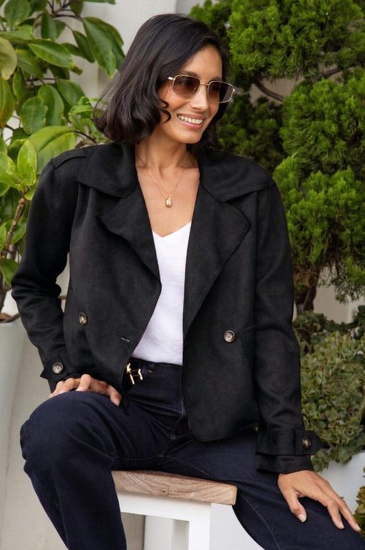 Piper Jacket Black With Pocket