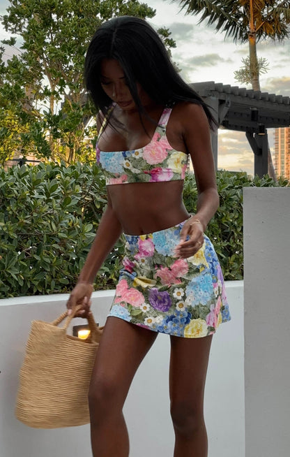 Hot Tub Top ~ Flower Shop Rib Scrunch
