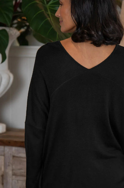 Sadie Fine Knit Jumper Black