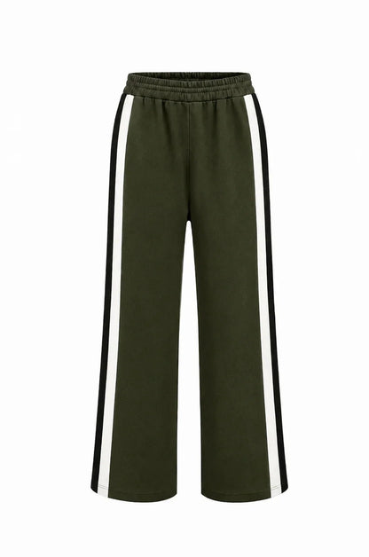 Ariana Side Stripe Jogger Olive