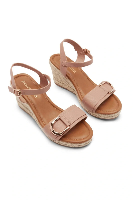 Beverley Woven Wedges Blush