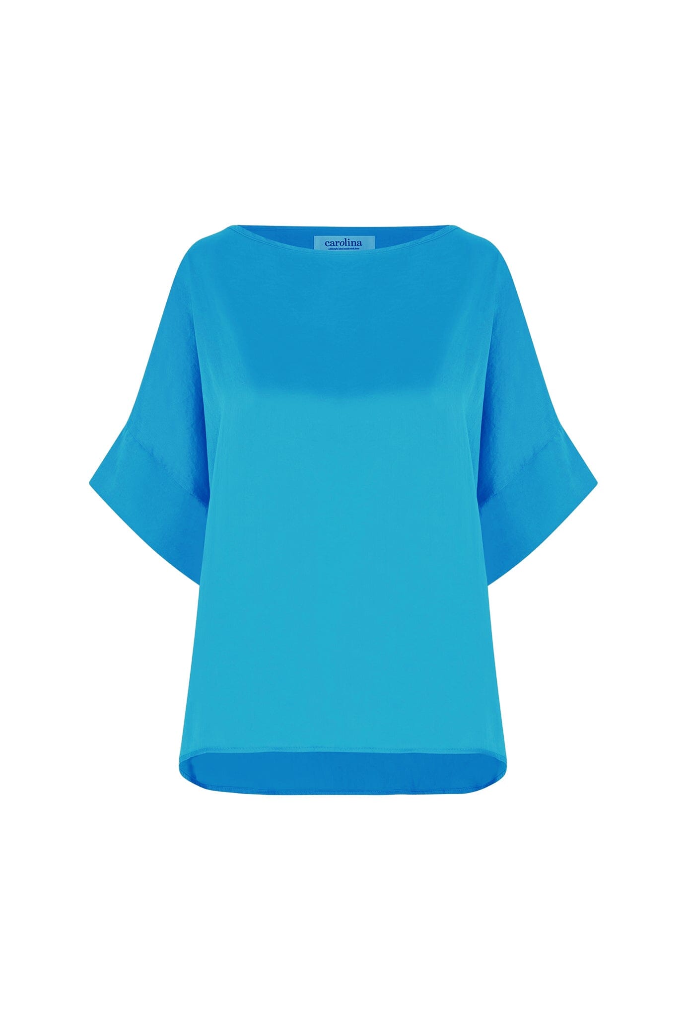 Bianca Short Sleeve Top Capri Blue