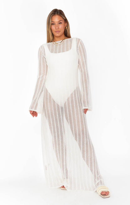 Vacay Coverup ~ White Crochet