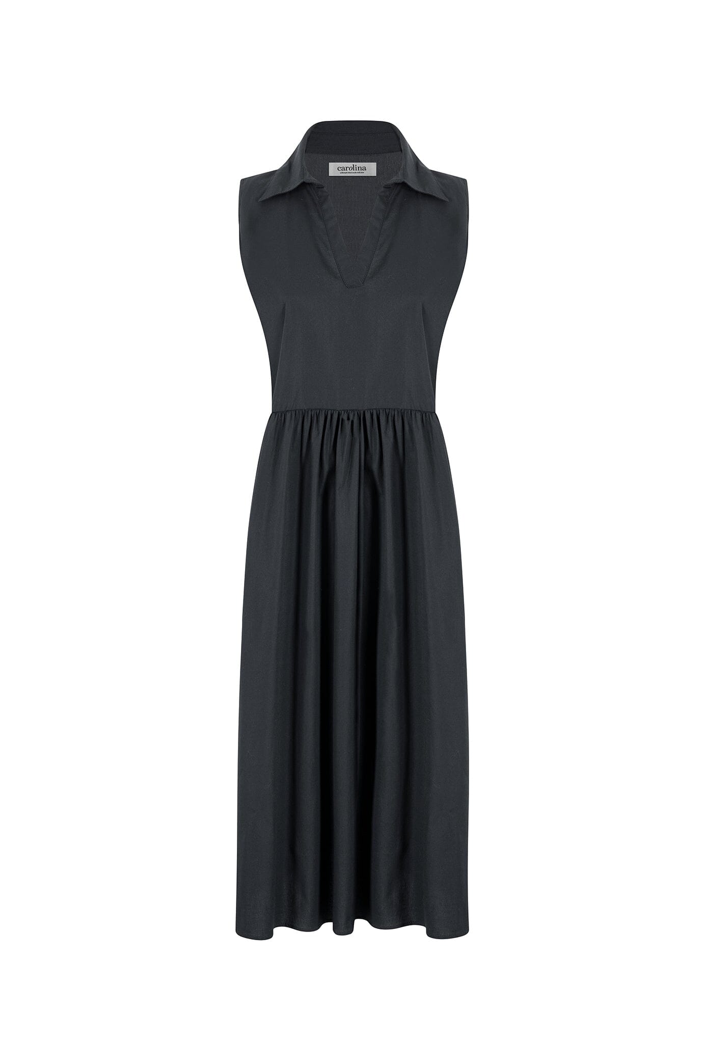 Emme Collared Dress Black