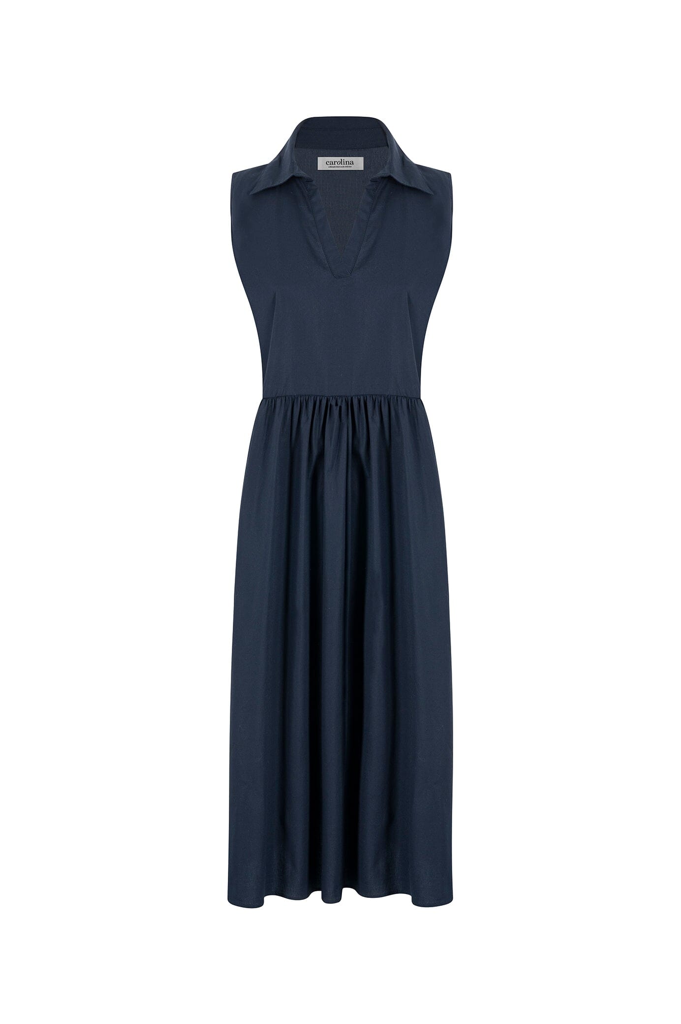 Emme Collared Dress Navy