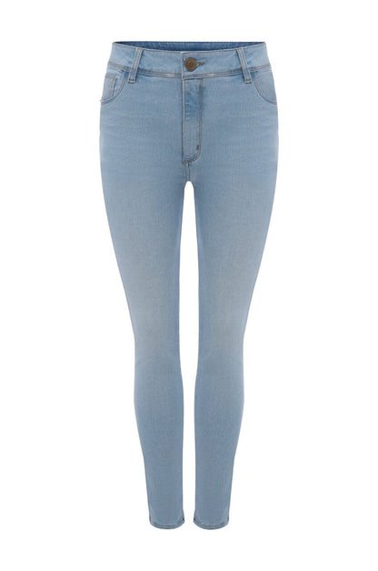 Haley Skinny Jeans Light Denim Blue High Rise
