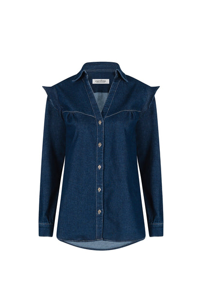 Larisa Long Sleeve Denim Top