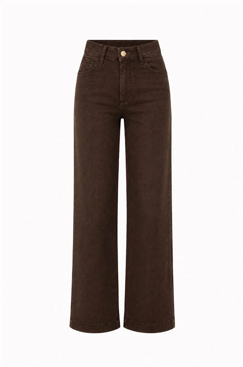 Lucy Straight Leg Jeans Chocolate