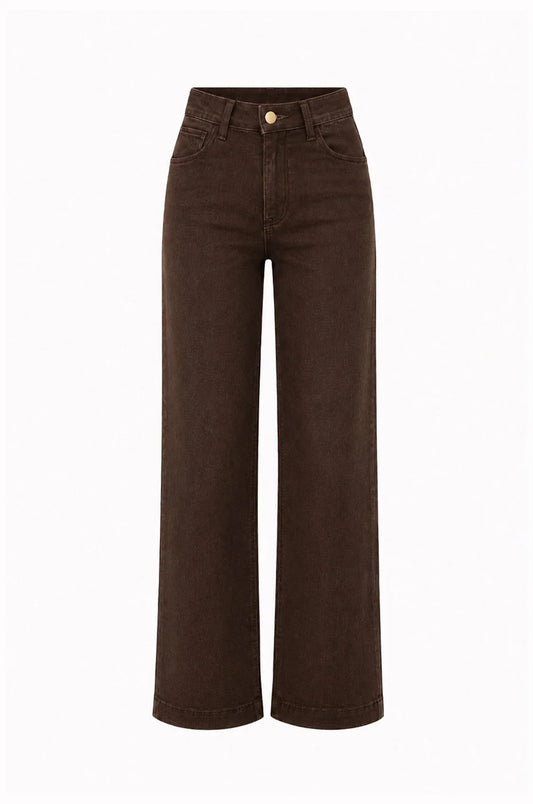 Lucy Straight Leg Jeans Chocolate