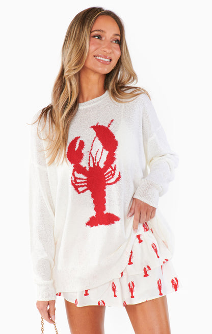 Woodsy Sweater ~ Lobster Knit