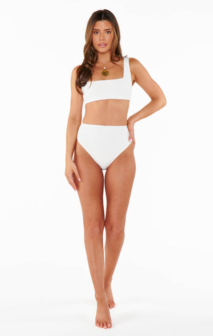 Hot Tub Top ~ Ivory Scrunch