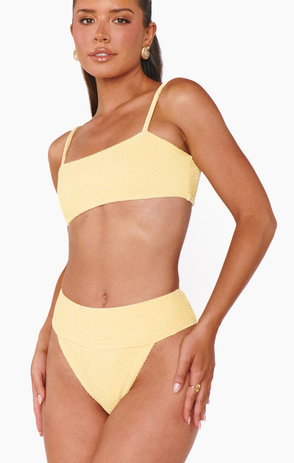 Del Rey Bottom ~ Butter Yellow Scrunch