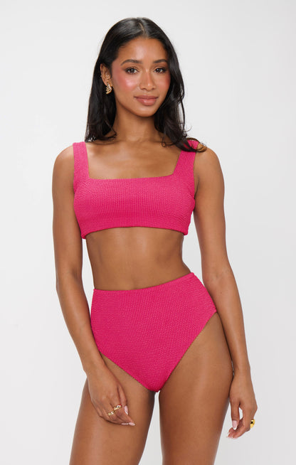 Hot Tub Top ~ Dragonfruit Scrunch