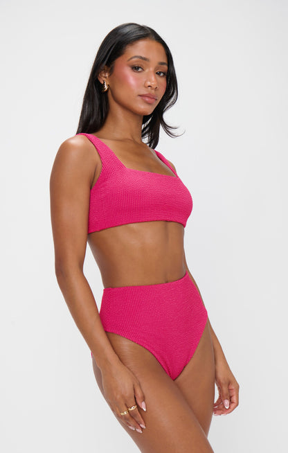 Hot Tub Top ~ Dragonfruit Scrunch