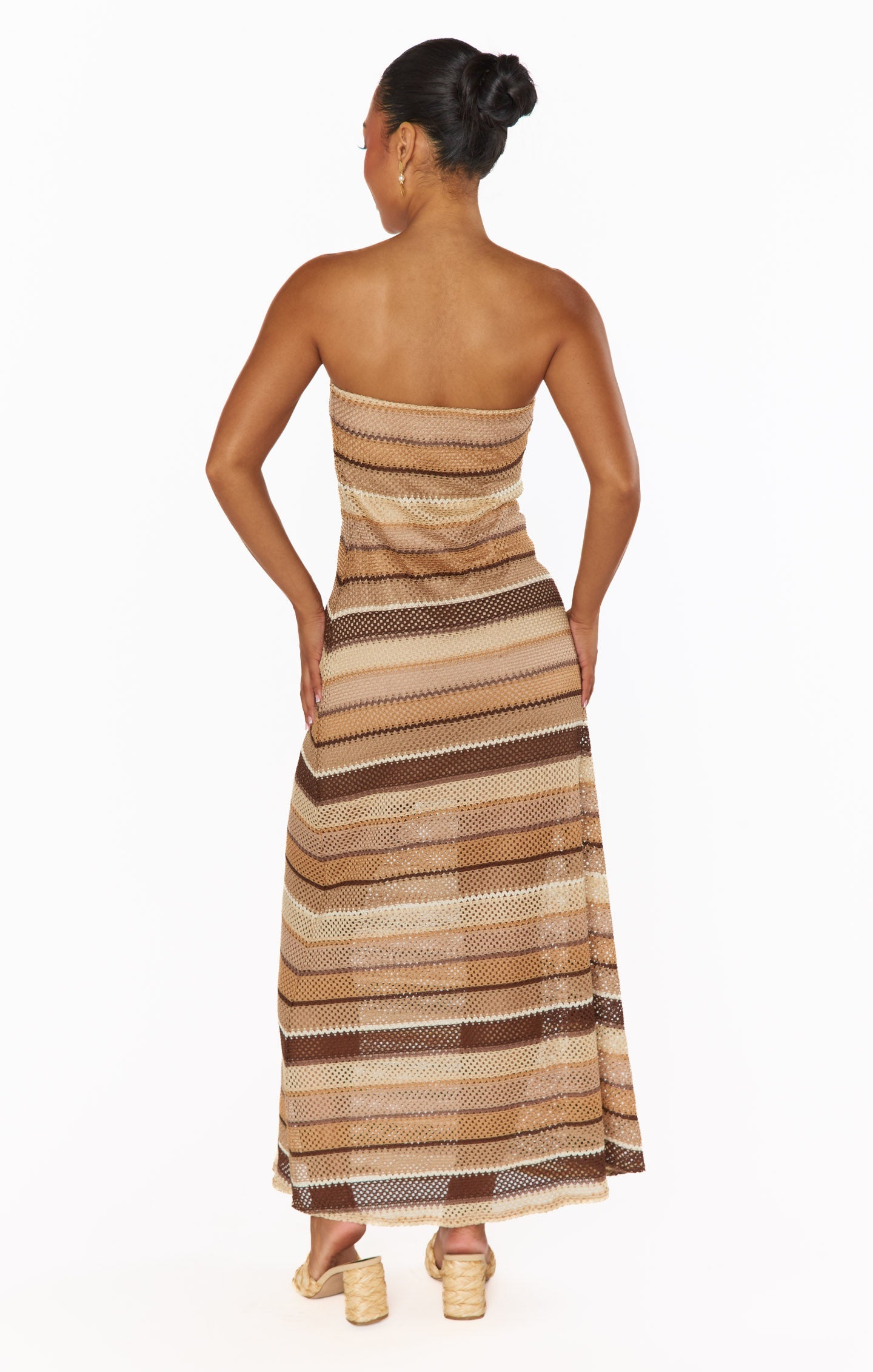 Taylor Tube Dress ~ Neutral Crochet