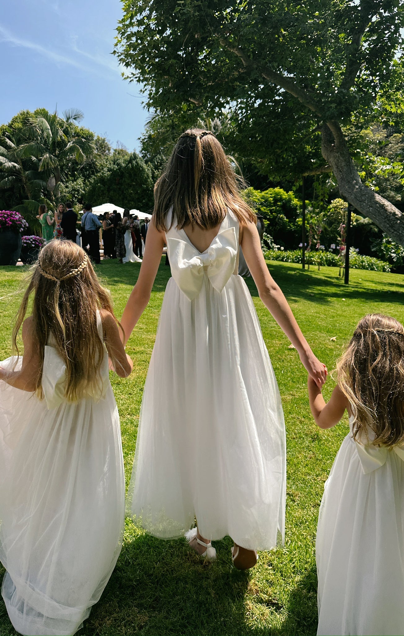 Flower Girl Dress ~ White Taffeta