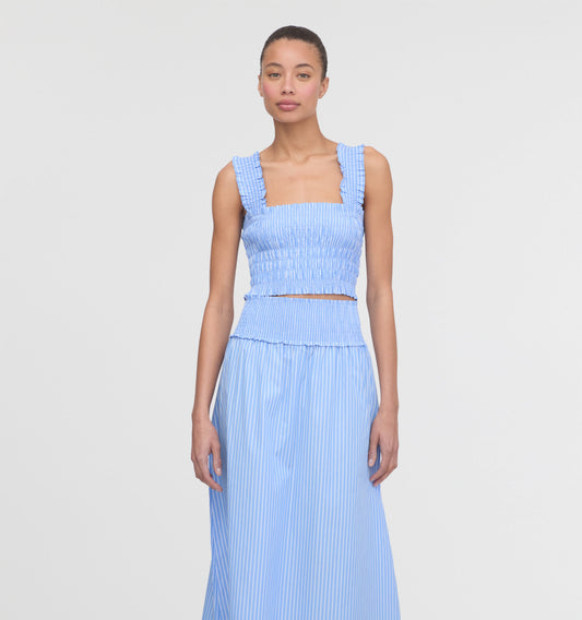 The Azalea Nap Top - Blue Stripe