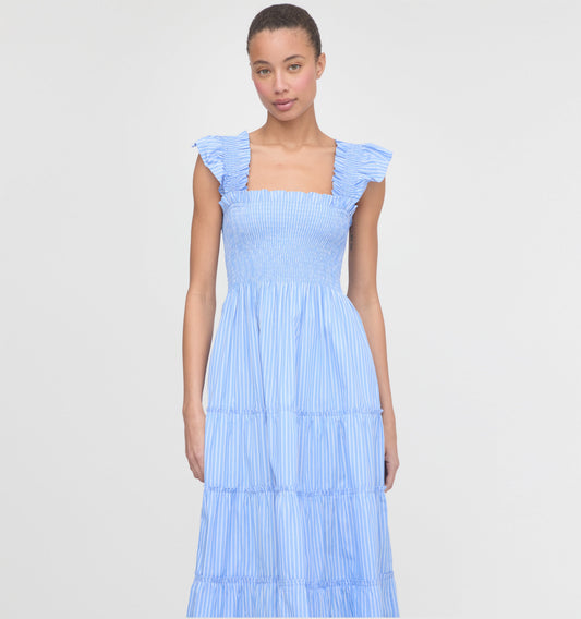 The Ellie Nap Dress - Blue Stripe