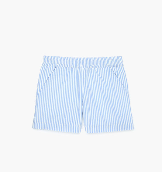 The Baby Leo Shorts - Blue/White Stripe