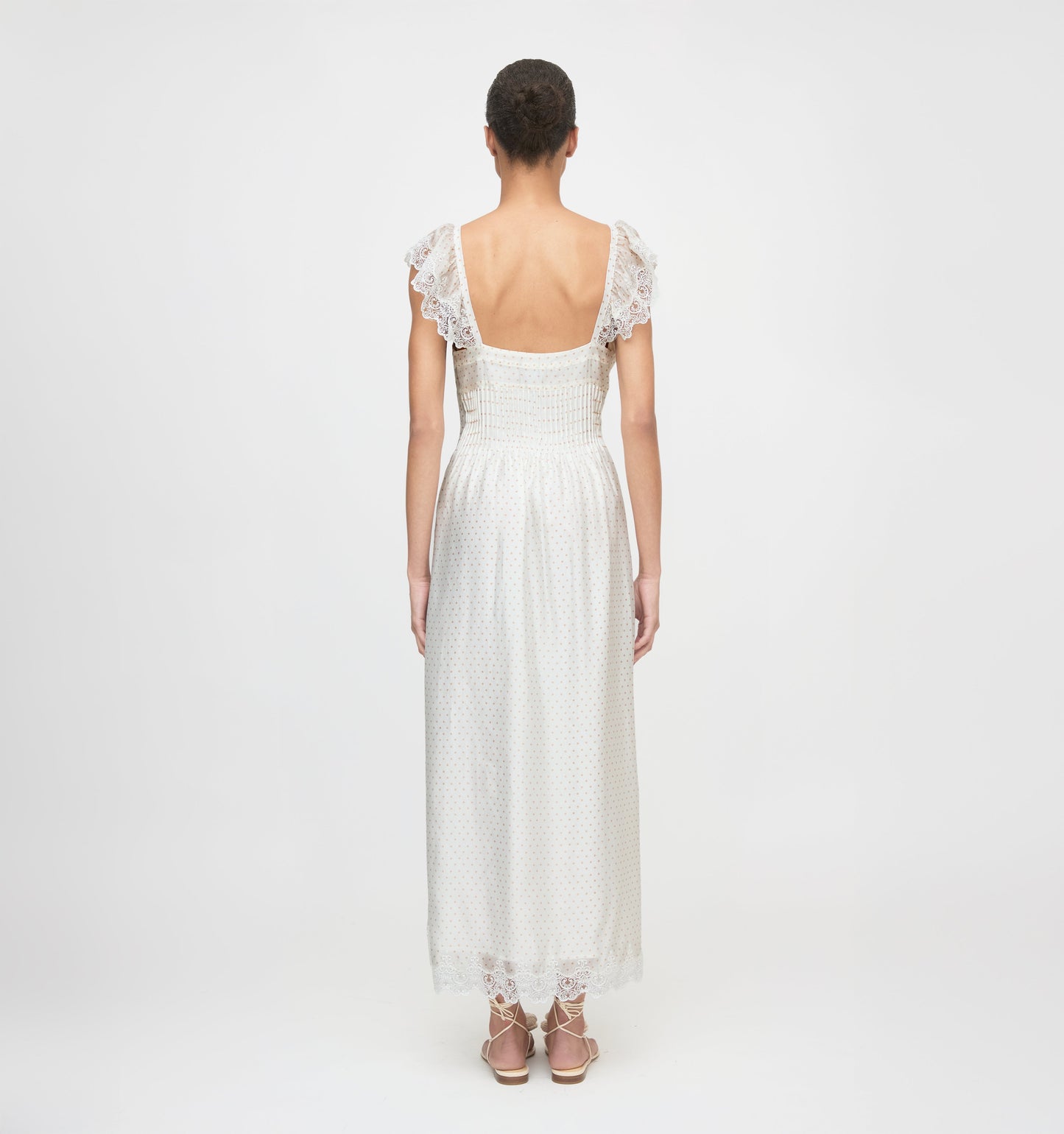 The Beckham Dress - Sand Dot