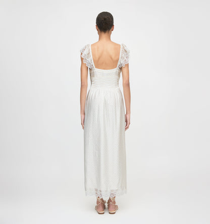 The Beckham Dress - Sand Dot
