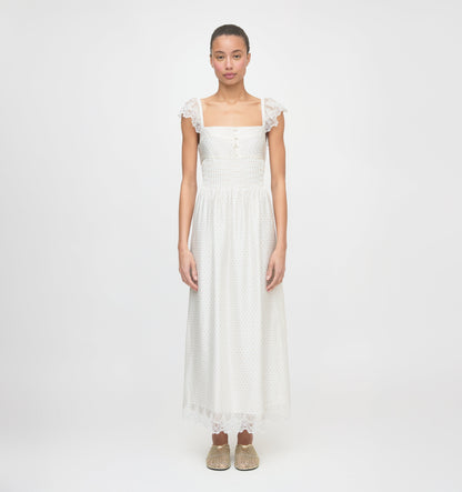 The Beckham Dress - Sand Dot