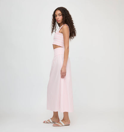 The Delphine Nap Skirt - Pink Variegated Stripe