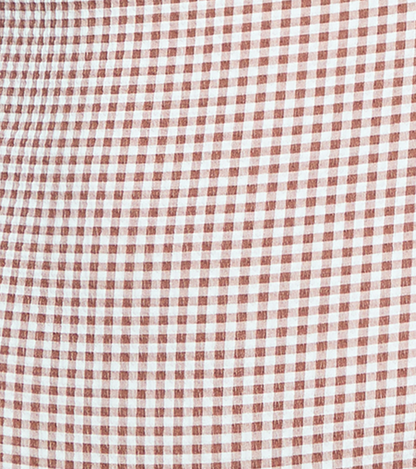 The Tao Bikini Set - Cognac Gingham