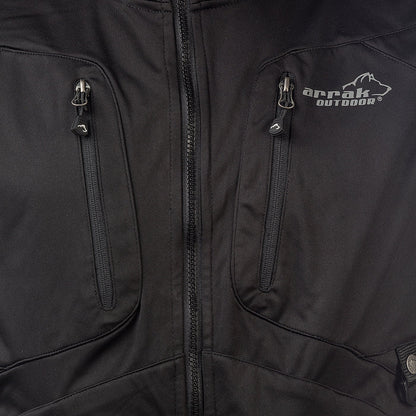 Arrak Mens Acadia Softshell Vest - Black