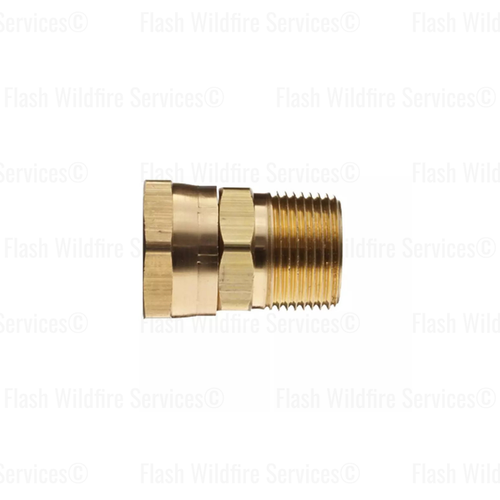Brass Male NPT x Swivel Female GHT