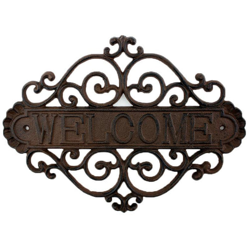 Cast Iron Welcome Sign