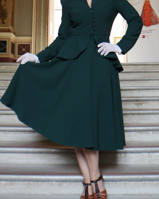 1950s Premium Circle Skirt - Racing Green