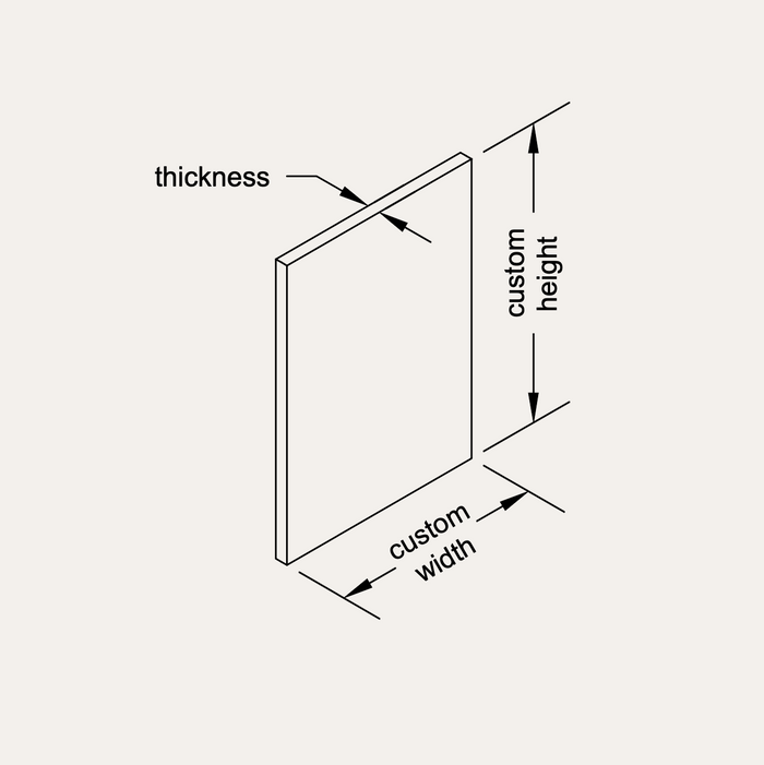 Custom Sized Double Thickness Panel