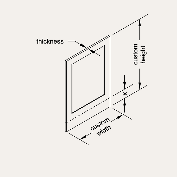 Custom Sized False Door Base Gable