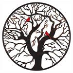 Decor - Large Tree of Life w/ Cardinals