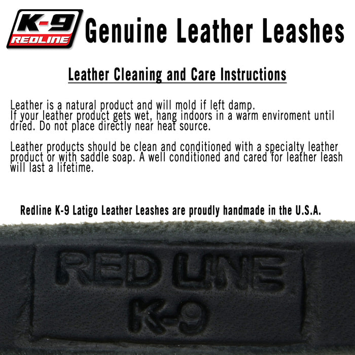 Double Handle Latigo Leather Leash