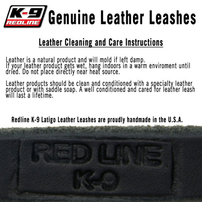 Double Handle Latigo Leather Leash
