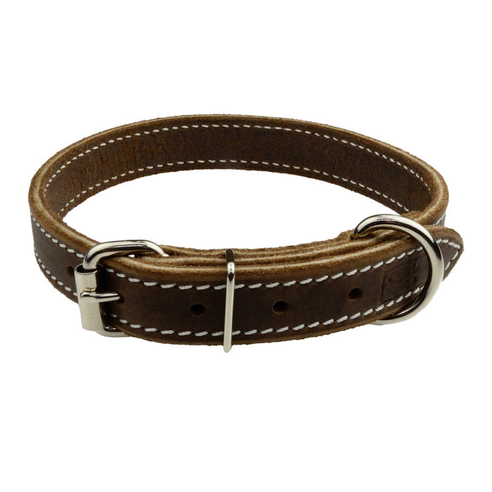 Flat Soft Premium Leather Collar