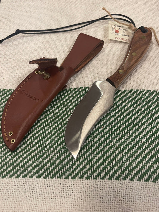 GROHMANN HUNTING -Short Blade Skinner w/ button tab sheath-X103S -$159.00